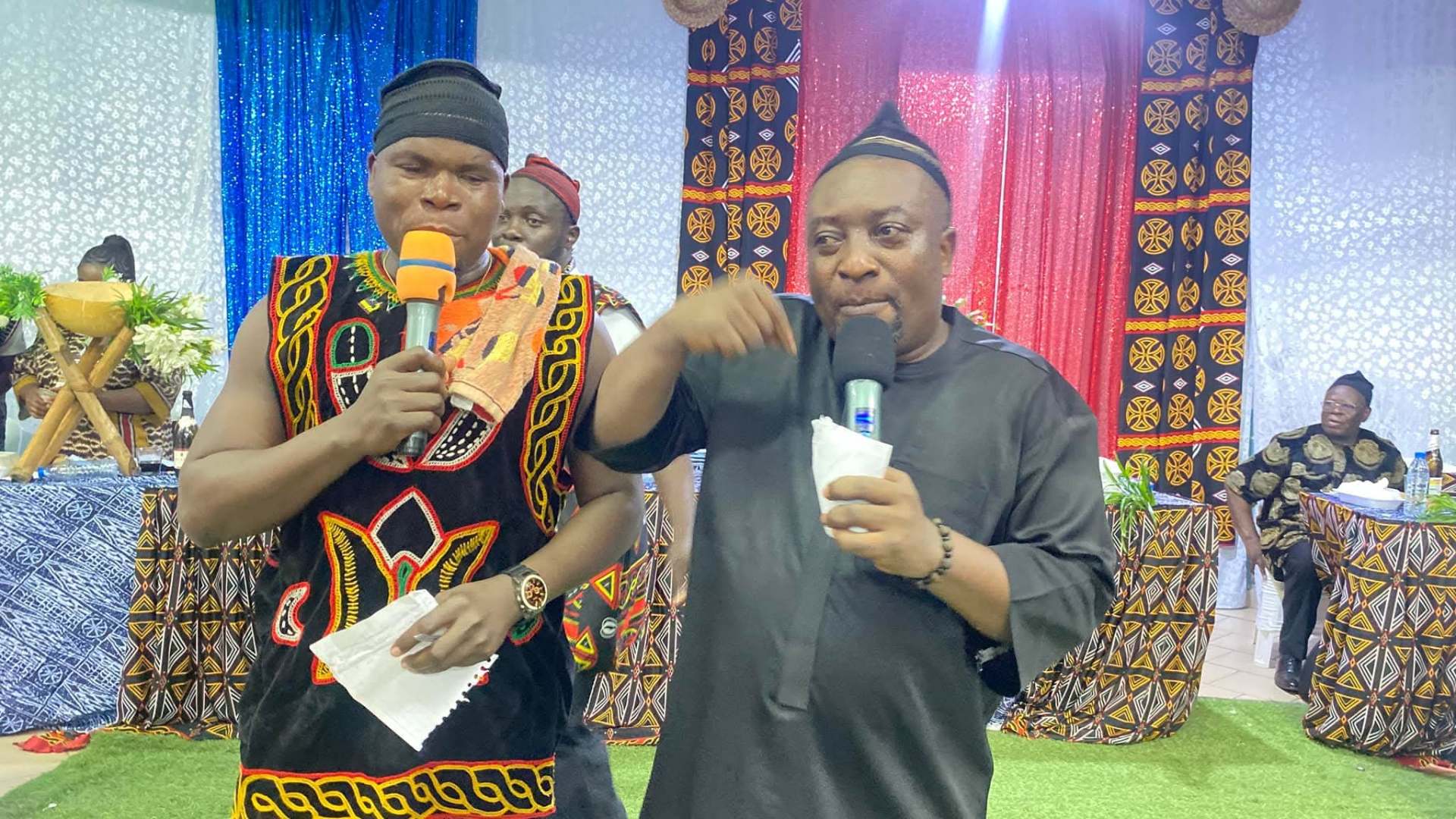 Masters of ceremony hosting the event