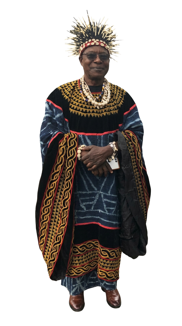 His Royal Highness, Taa Nfor Nkwi Kamanda Charles Kimbi II of Talla in traditional regalia
